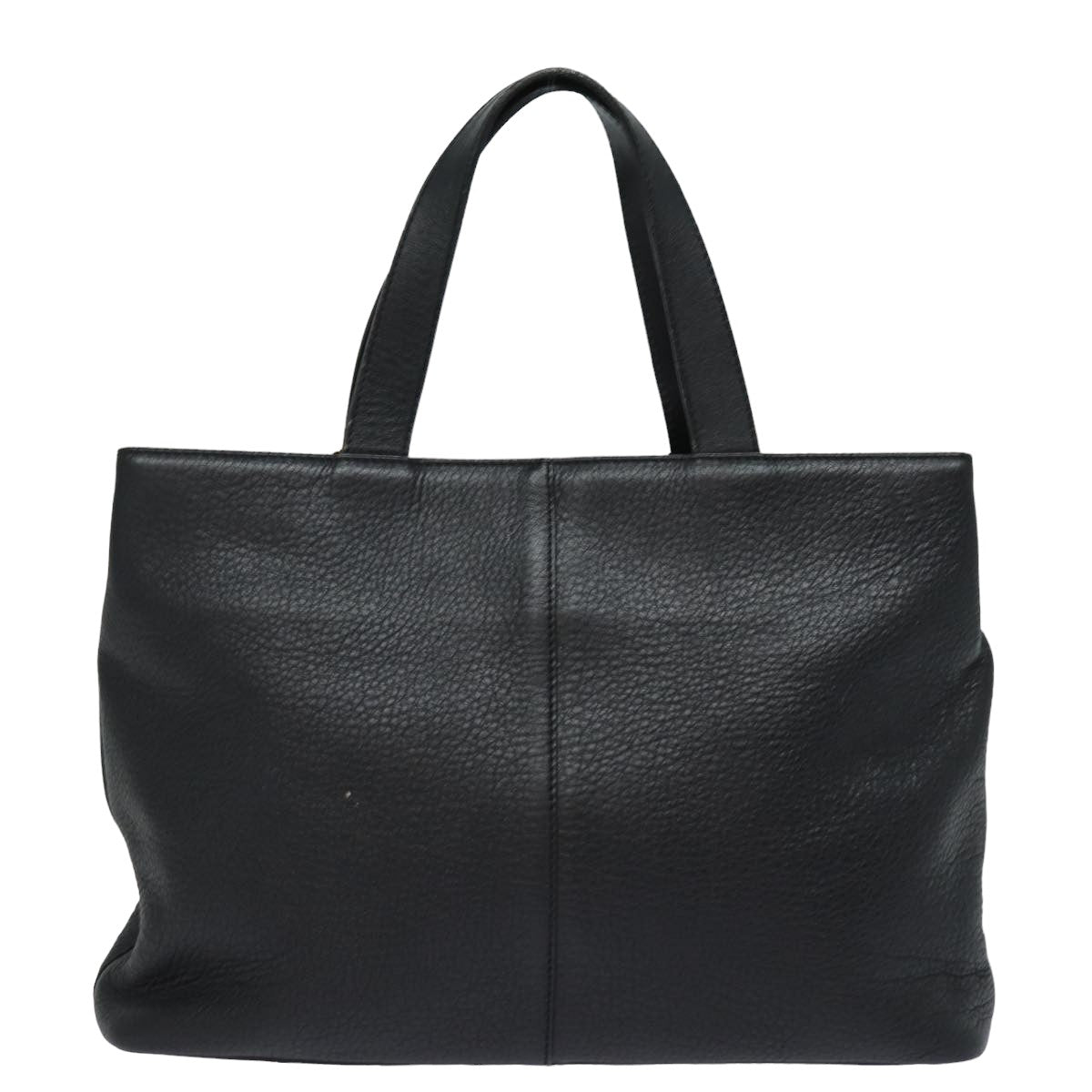 Burberry BurberrySs Auth Leather Black Handbag Style 2