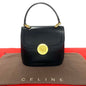 CELINE Handbag Calfskin Navy circle globe logo Women