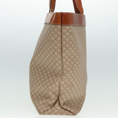 Luxury CELINE Macadam Canvas Tote Bag Beige Brown 79545