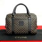 CELINE Handbag leather Brown Macadam Blason Pattern mens(Unisex)