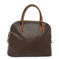 Luxury CELINE Macadam Canvas Hand Bag PVC Leather Brown 79677