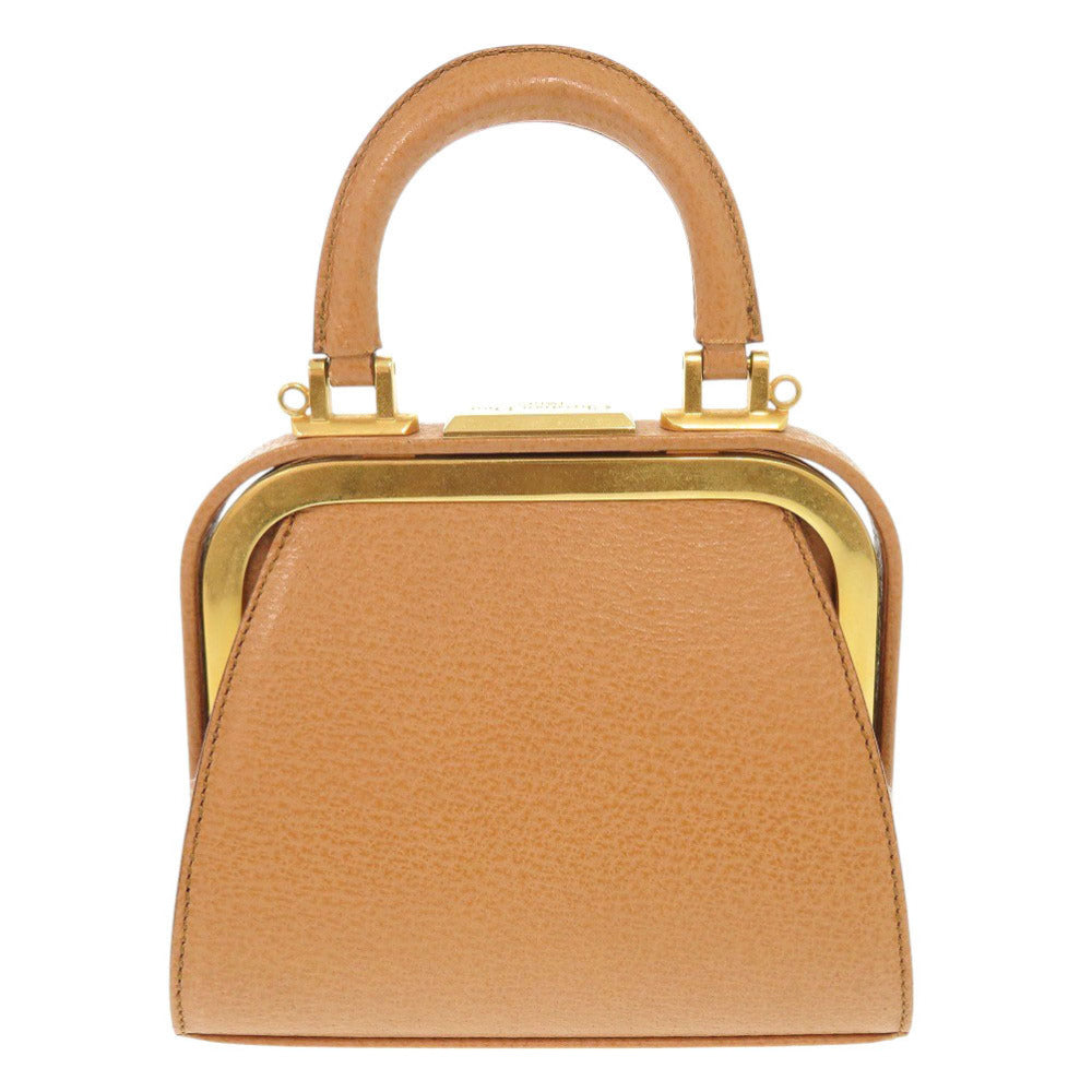 Christian Dior Handbag leather Brown With logo Women Rovelle Bags