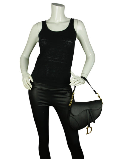Dior Saddle Calfskin Black Crossbody Rovelle Bags