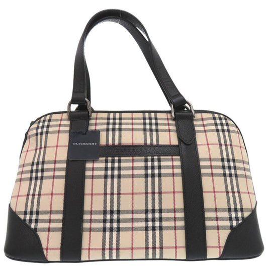 BURBERRY Handbag canvas Nova Check Mini Boston Duffel bag mens