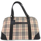 BURBERRY Handbag canvas Nova Check Mini Boston Duffel bag mens