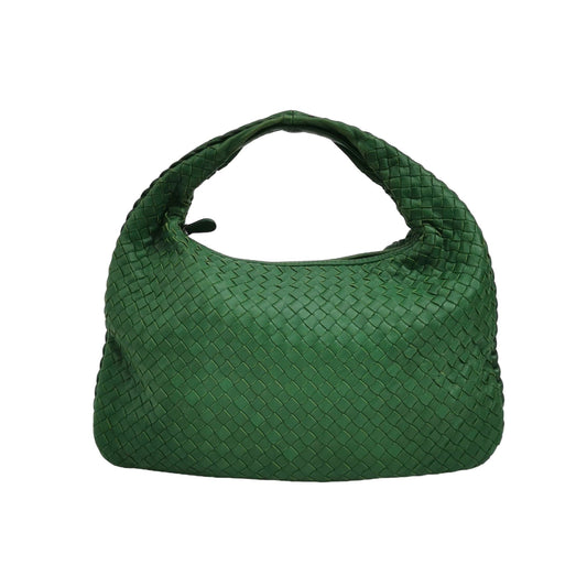 Bottega Veneta Hobo Bag Lambskin Leather Green 40cm