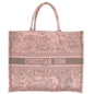 Christian Dior Tote Bag canvas pink book tote large Rovelle Bags