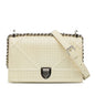 White Dior Medium Patent Diorama Crossbody Bag Rovelle Bags