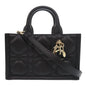 Christian Dior Handbag S5573OWHP Calfskin black 2WAY Mini Macrocannage Book Tote Women Rovelle Bags