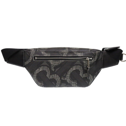 BURBERRY Waist bag PVC black Sling bag one belt TB monogram mens