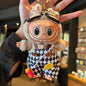 (Baby + clothes) Sitting party baby clothes plush vinyl face doll bag pendant girl gift