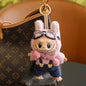 (Baby + clothes) Sitting party baby clothes plush vinyl face doll bag pendant girl gift