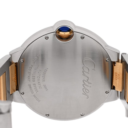 Stainless Steel 18K Yellow Gold 42mm Ballon Bleu De Cartier Automatic Watch