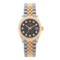 Stainless Steel 18K Yellow Gold Diamond 31mm Oyster Perpetual Datejust Watch Dark Grey 278273