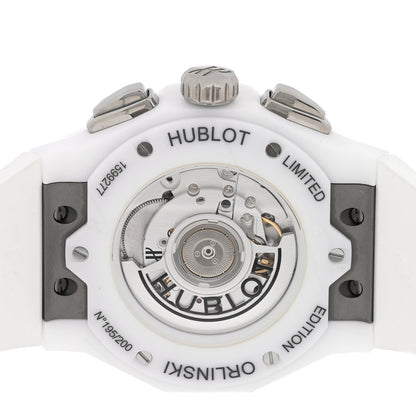 Ceramic Rubber 45mm Classic Fusion Aerofusion Chronograph Automatic Watch Black 525.HI.0170.RW.ORL21