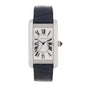 Stainless Steel Alligator 27mm Tank Americaine Automatic Watch Blue