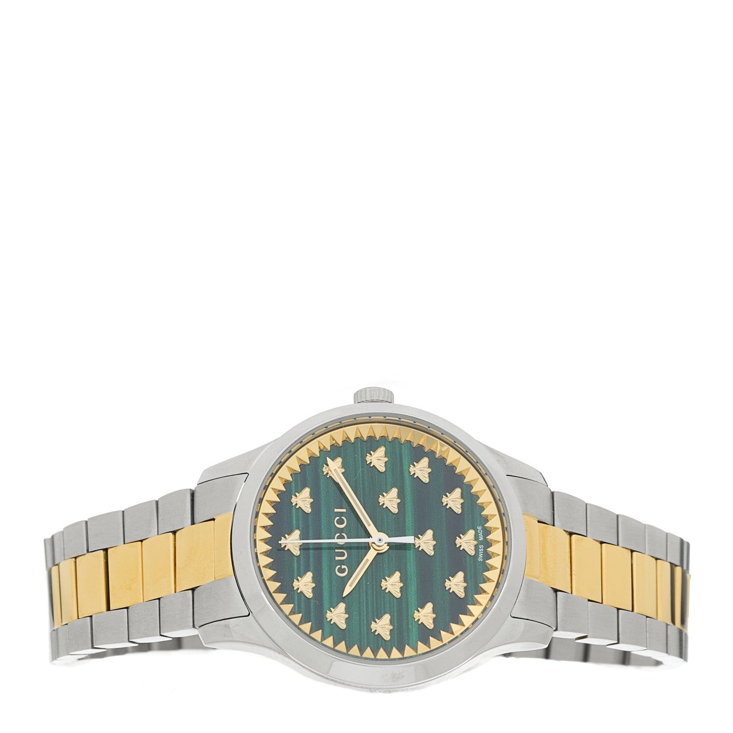 Stainless Steel Malachite 32mm G-Timeless Bee Quartz Watch