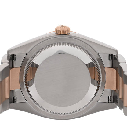 Stainless Steel 18K Everose Gold 36mm Oyster Perpetual Datejust Watch Slate 126201