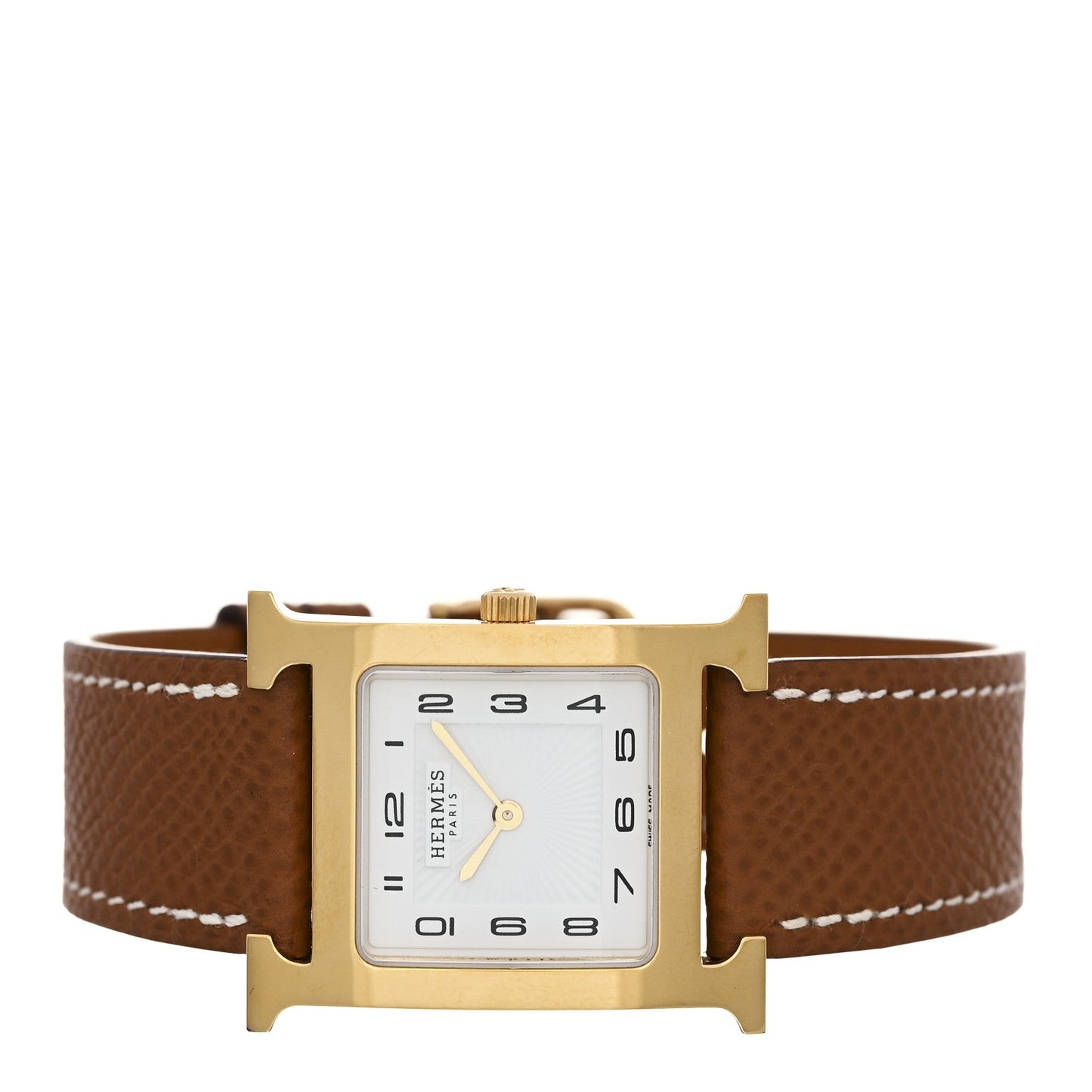 Stainless Steel Epsom 26mm Heure H Hour Quartz Watch Gold