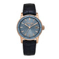 18K Rose Gold Alligator 38mm Code 11.59 Automatic Watch Blue 77410OR.OO.A344CR.01