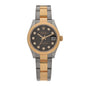 Stainless Steel 18K Yellow Gold Diamond 31mm Oyster Perpetual Datejust Watch Dark Grey 278273