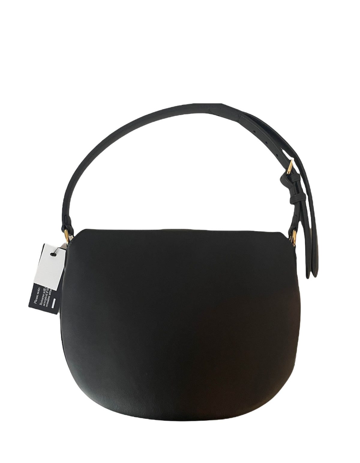 Fendi NEW 2021 Black Small Crescent Shoulder Bag Rovelle Bags