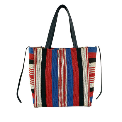 CELINE Tote Bag canvas Navy Hippo Phantom