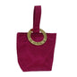 Luxury CELINE Circle Pouch Nylon Pink 80056
