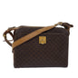 Luxury CELINE Macadam Canvas Shoulder Bag Brown 80063