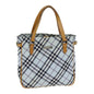Luxury Burberry Nova Check Hand Bag Light Blue Auth 80074