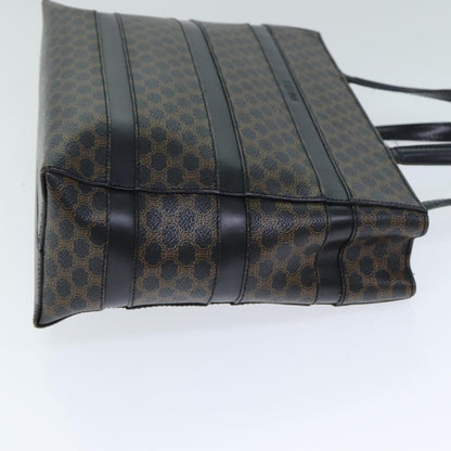 Luxury CELINE Macadam Canvas Hand Bag Black Brown 80079