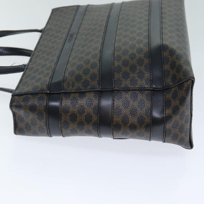 Luxury CELINE Macadam Canvas Hand Bag Black Brown 80079