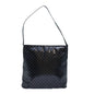 Luxury CELINE Macadam Canvas Enamel Shoulder Bag Black 80084