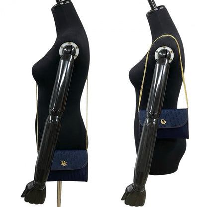 Dior Shoulder Bag leather Navy Rovelle Bags