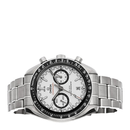 Stainless Steel 44mm Speedmaster Racing Co-Axial Master Chronometer Chronograph Automatic Watch White 329.30.44.51.04.001