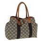 Luxury CELINE Macadam Canvas Tote Bag Beige 80261