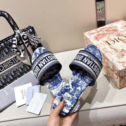 Dior Dway Slides Blue
