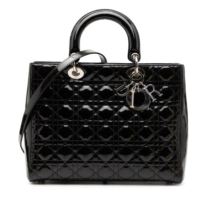 Dior Lady Dior Cannage Black Handbag Cannage Rovelle Bags