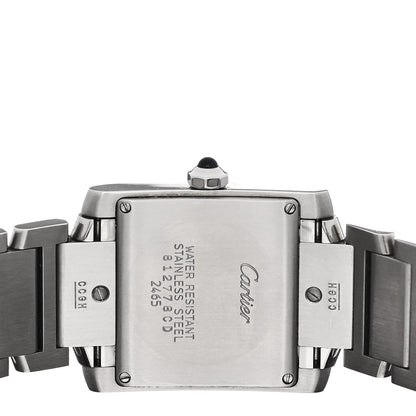 Stainless Steel 25mm Tank Francaise Quartz Watch