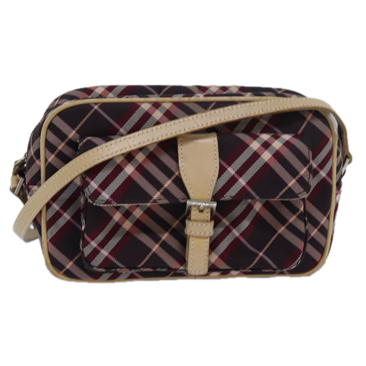 Burberry Nova Label Nylon Red Shoulder Bag
