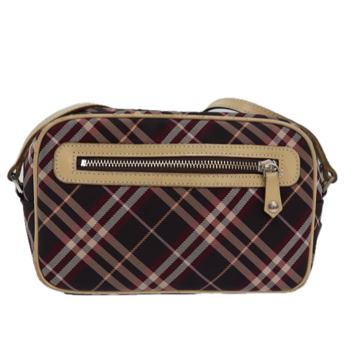 Burberry Nova Label Nylon Red Shoulder Bag