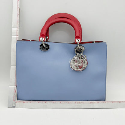 Christian Dior Smooth Calfskin Medium Diorissimo Tote Light Blue 2505142318 Rovelle Bags
