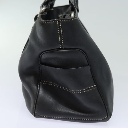 Luxury CELINE Hand Bag Leather Black 80876