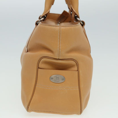 Luxury CELINE Hand Bag Leather Beige 80885