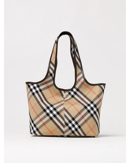 Burberry Print Women Check Beige Shoulder Bag