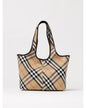 Burberry Print Women Check Beige Shoulder Bag