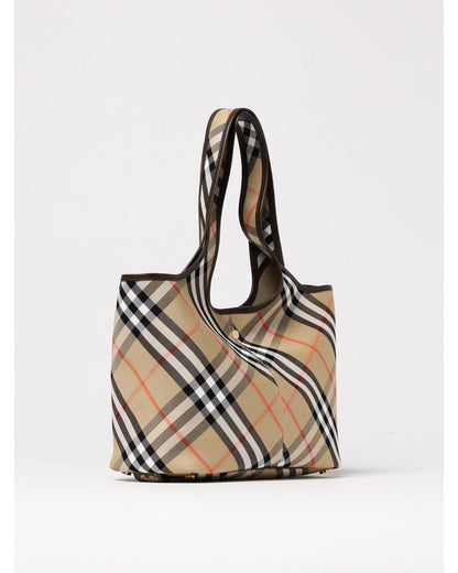 Burberry Print Women Check Beige Shoulder Bag