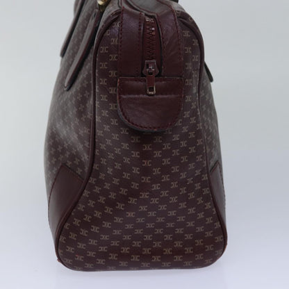 Luxury CELINE Macadam Canvas Hand Bag Red 80955