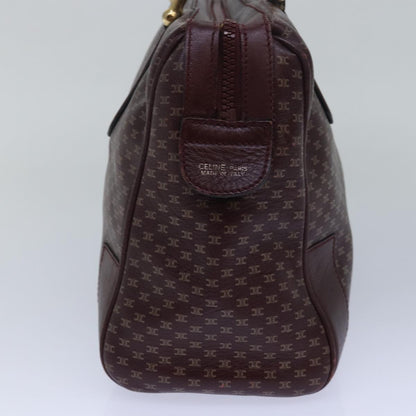 Luxury CELINE Macadam Canvas Hand Bag Red 80955