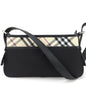BURBERRY Shoulder Bag Canvas, Leather black Women